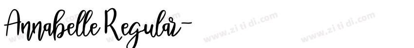 Annabelle Regular字体转换